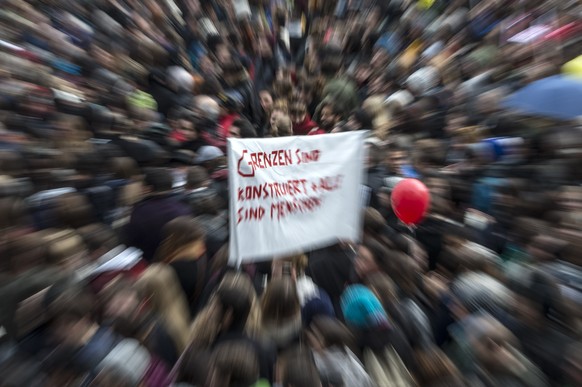 Aufstand der urbanen Schweiz: Demo gegen den Volksentscheid vom 9. Februar in Bern.