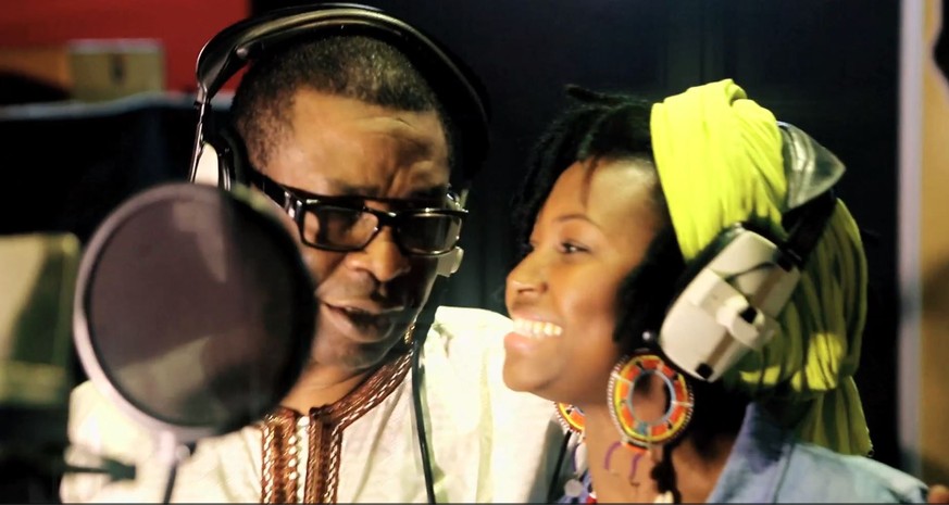 In der Musik vereint: Muslim Youssou N'Dour und die Christin Idylle Mamba, bekannt als die «goldene Stimme» Zentralafrikas.
