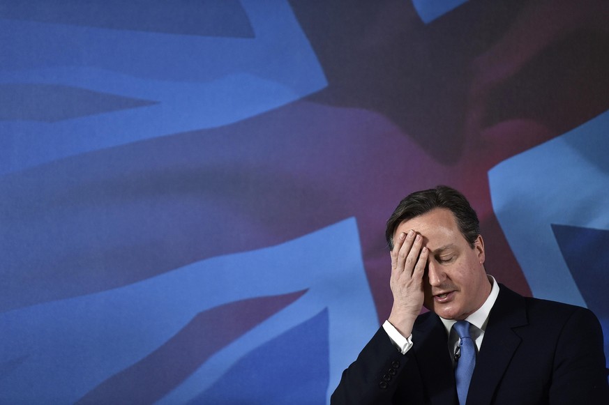 Dumm gelaufen: Die Rechnung ist für David Cameron nicht aufgegangen.