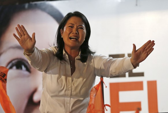 Stieg als Favoritin ins Rennen: Keiko Fujimori.