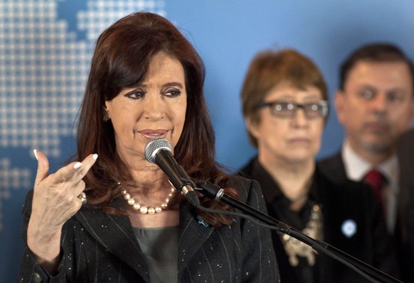 Argentiniens Präsidentin Cristina Kirchner spricht von «Erpressung».