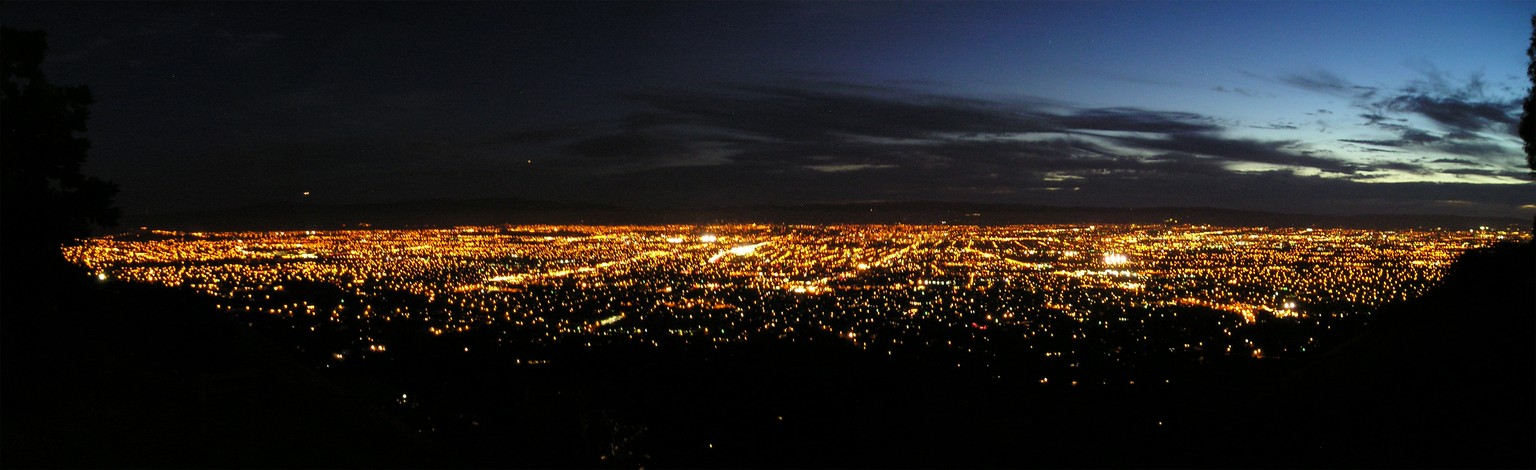 Blick auf San Jose, die Hauptstadt des Silicon Valley.