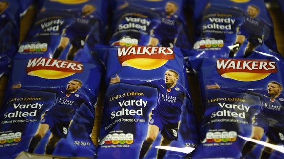 Limited Edition: Jamie Vardy gibt's auch als Pommes Chips.