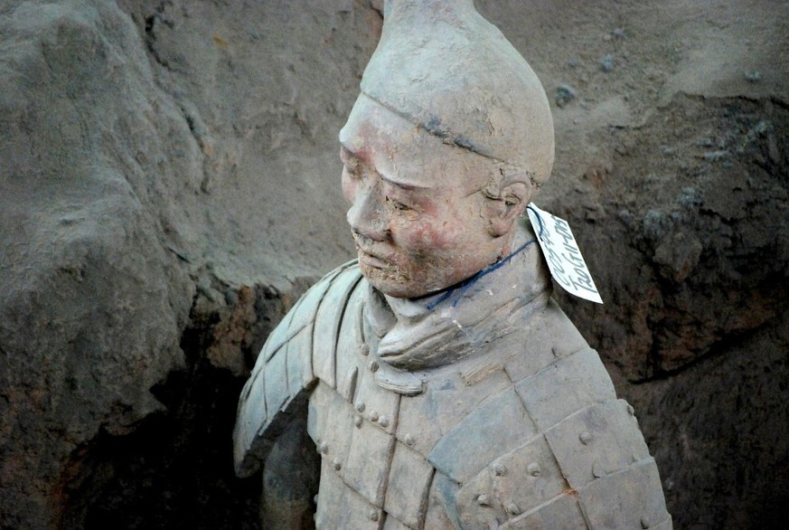 Terrakotta-Krieger aus dem Mausoleum des ersten chinesischen Kaisers Qin Shi Huangdi