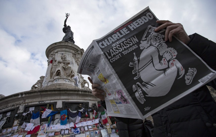 Die Provokationen gehen weiter: Blutverschmierter Gott auf der «Charlie Hebdo»-Sonderausgabe.