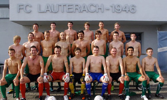 Die Kicker von Lauterach bewarben sich 2010 mit diesem Bild für den Eisfussball-Cup. Unter den besten Bildern wurden Startplätze für das Spassturnier verlost. Lauterach wurde angenommen und holte sich ...
