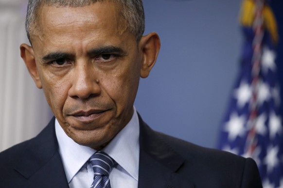 epaselect epa05631692 US President Barack Obama responds to a question from the news media during a press conference in the press briefing room at the White House in Washington, DC, USA, 14 November 2 ...