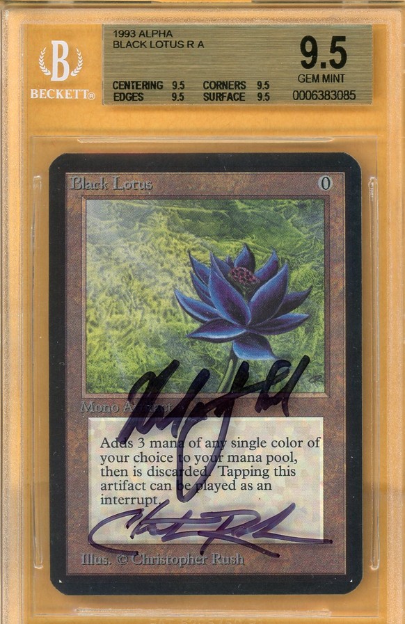 Seltene Magic-Karten wie diese Black Lotus erzielen bei Sammler Rekordpreise von bis zu 25'000 Dollar.