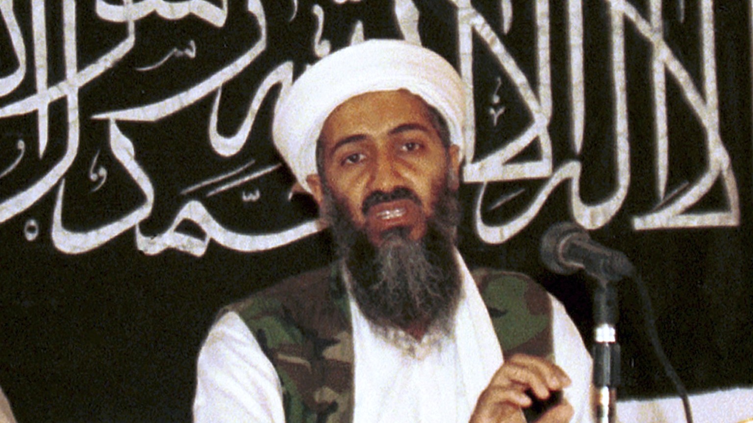 FILE - In this 1998 file photo made available on March 19, 2004, Osama bin Laden is seen at a news conference in Khost, Afghanistan. The United States carried out the most noteworthy assassination of  ...