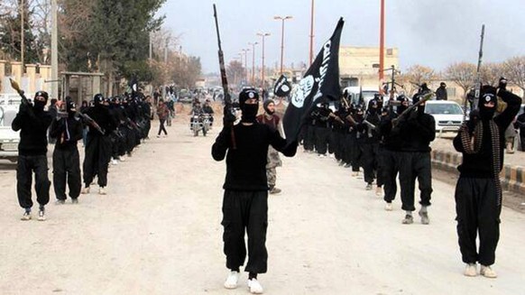 Undatiertes Bild von ISIS-Kämpfern.