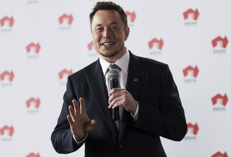 Tesla CEO Elon Musk talks about the development of the worlds biggest lithium-ion battery in Adelaide, Australia, Friday, July 7, 2017. Tesla will partner with French renewable energy company Neoen to ...