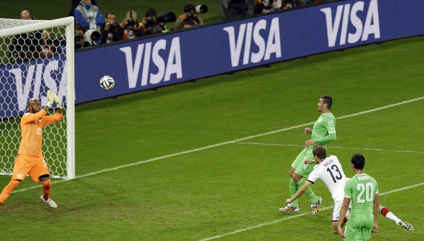Visa ist beim WM-Achtelfinal 2014 zwischen Deutschland und Algerien allgegenwärtig.
