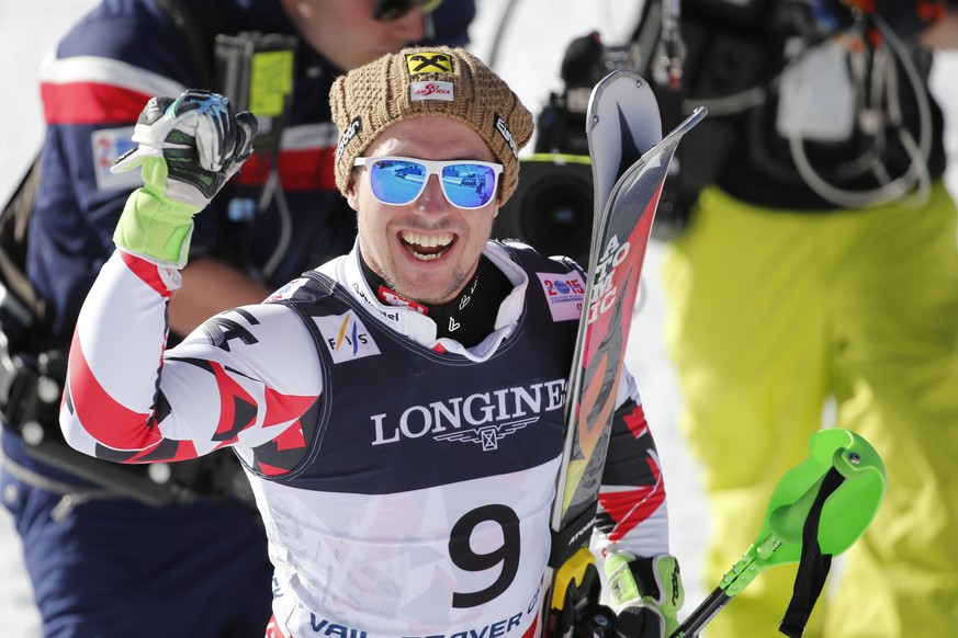 Marcel Hirscher freut sich ab seiner ersten WM-Medaille in Beaver Creek.