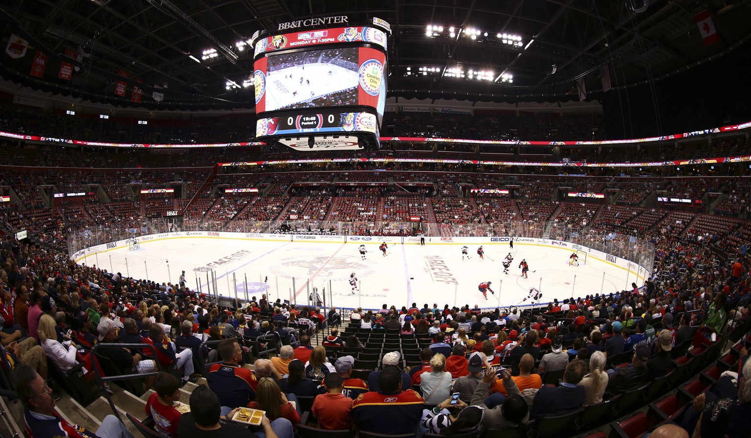 Halbleere Ränge&nbsp;BB&amp;T Center in Sunrise, Florida.