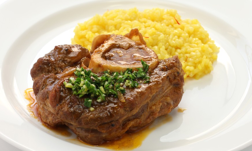 ossobuco risotto milanese gremolata kalbshaxe