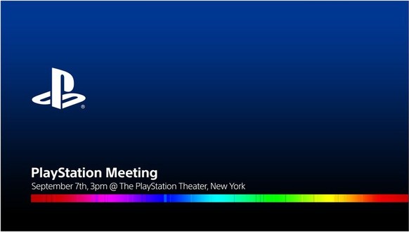 Sonys Einladung zum PlayStation Meeting für ausgewählte Medien.