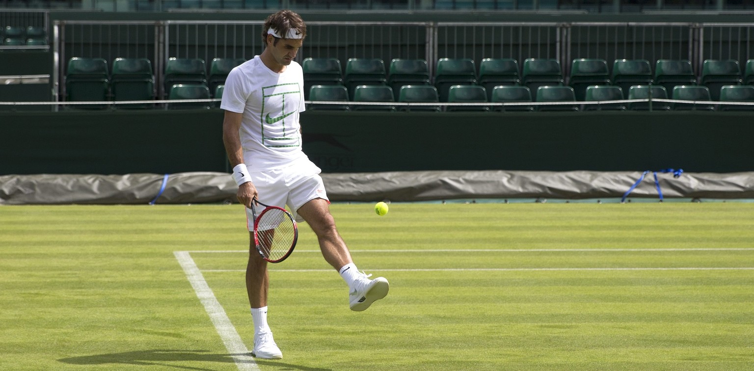 Entspannt und fokussiert: Roger Federer.