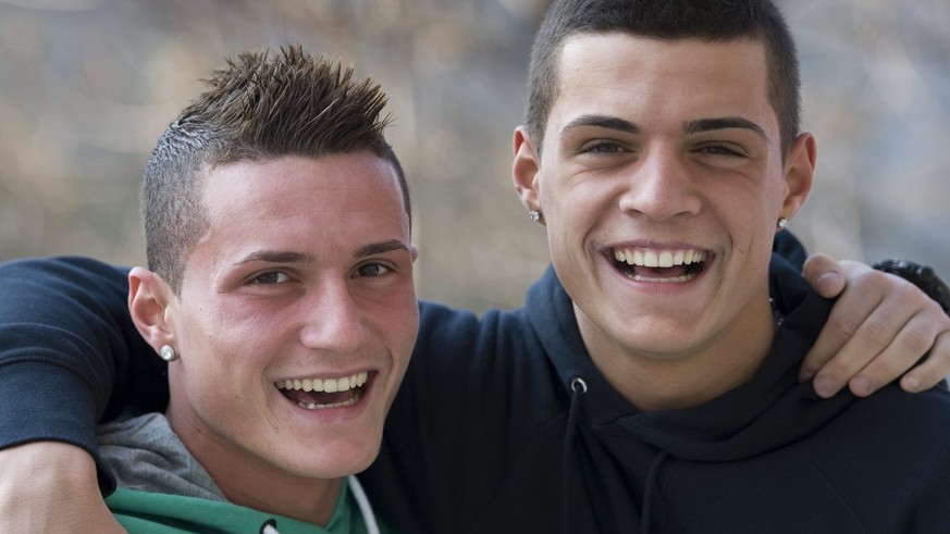 Treffen an der EM aufeinander: Taulant und Granit Xhaka.