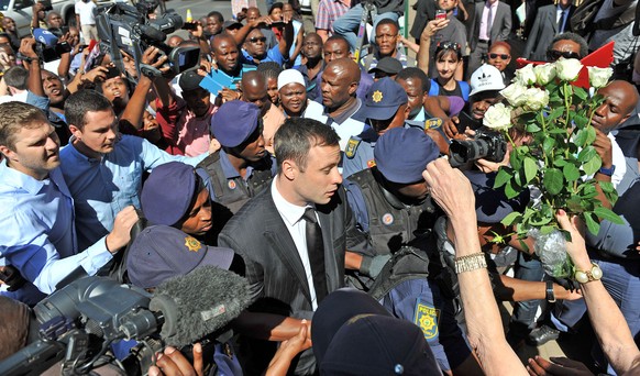 Oscar Pistorius vor dem Gerichtshof in Pretoria.