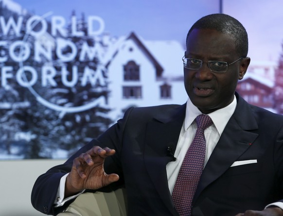 Tidjane Thiam beim WEF in Davos.