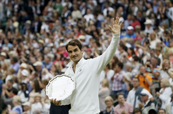 Nur Silberteller statt Goldpokal – Roger Federer nimmt es sportlich.
