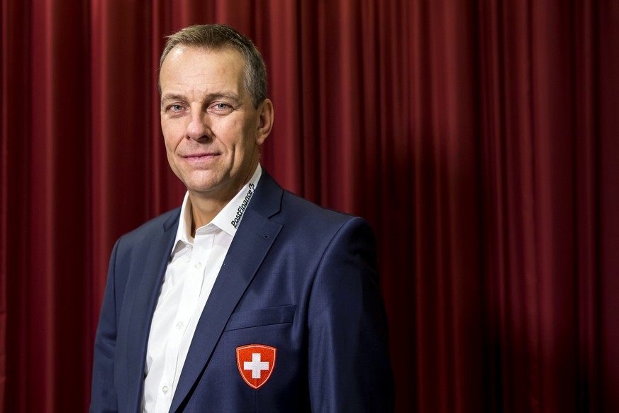 Tommy Albelin, Assistenztrainer, waehrend einem Medientermin zum Saisonstart der Herren A-Nationalmannschaft am Dienstag, 1. November 2016, in Opfikon. (KEYSTONE/Alexandra Wey)