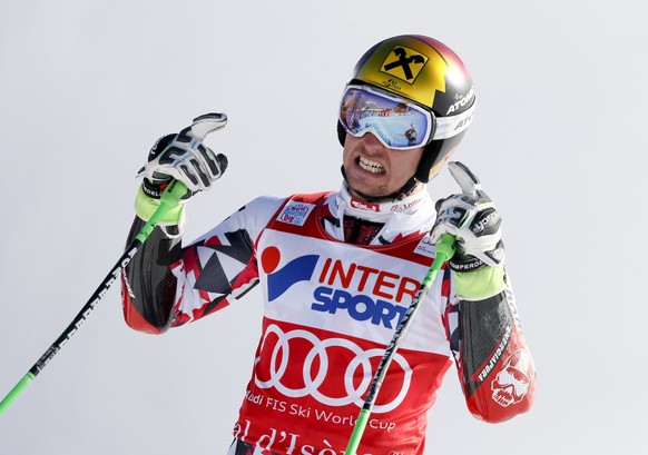 Marcel Hirscher holte im zweiten Lauf mächtig auf.