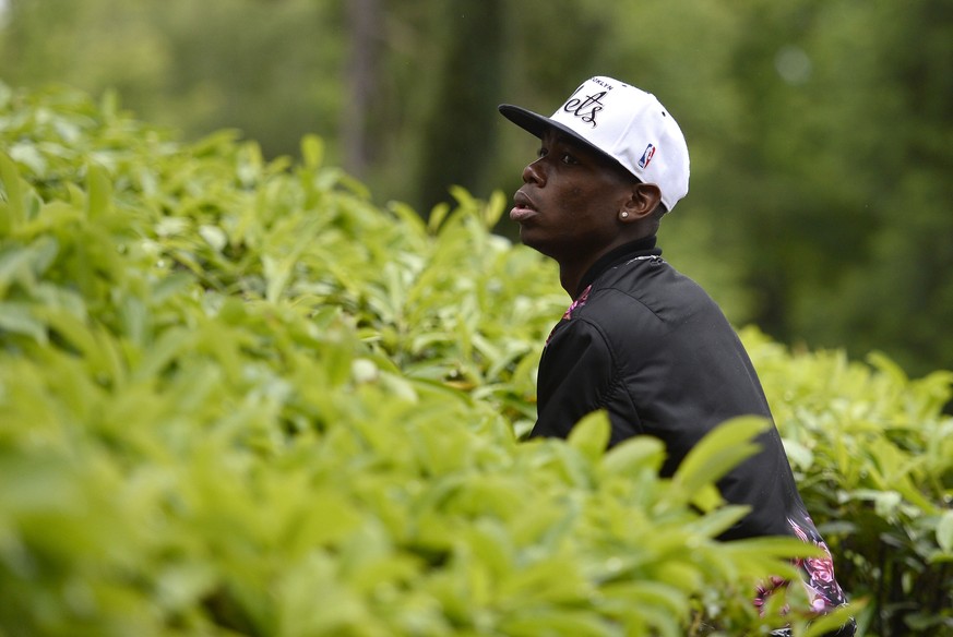 Paul Pogba bei seiner Ankunft in Frankreichs WM-Camp. Wird er zum neuen Superstar?