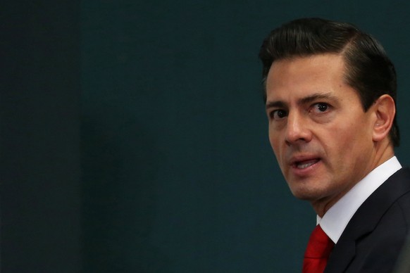 Mexico&#039;s President Enrique Pena Nieto is seen during the delivery of a message about foreign affairs at Los Pinos presidential residence in Mexico City, Mexico, January 23, 2017. REUTERS/Edgard G ...