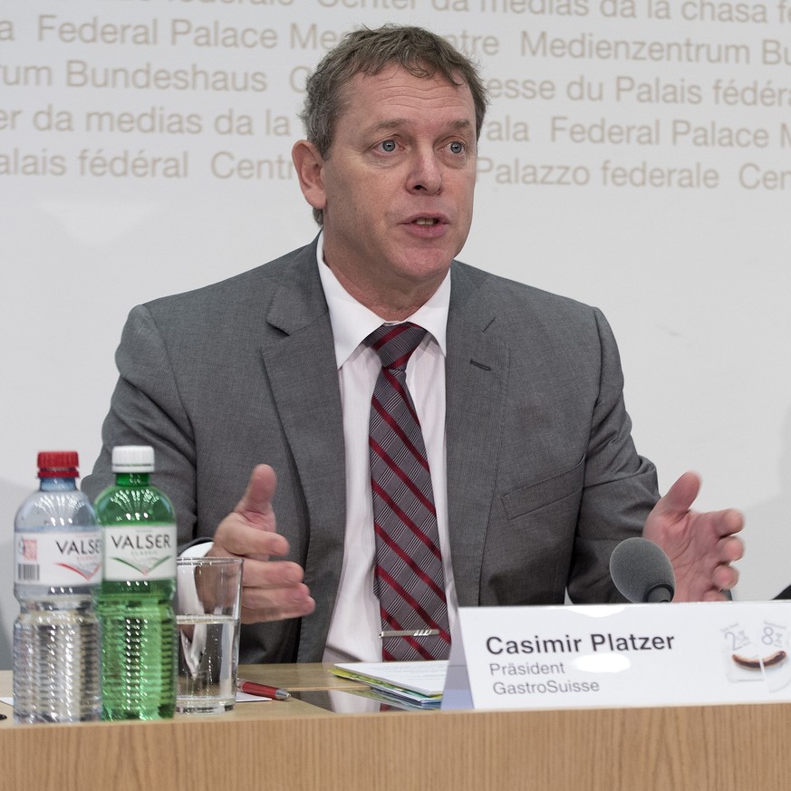 Casimir Platzer, Präsident von Gastrosuisse, fordert «faire Preise und Beschaffungsfreiheit».