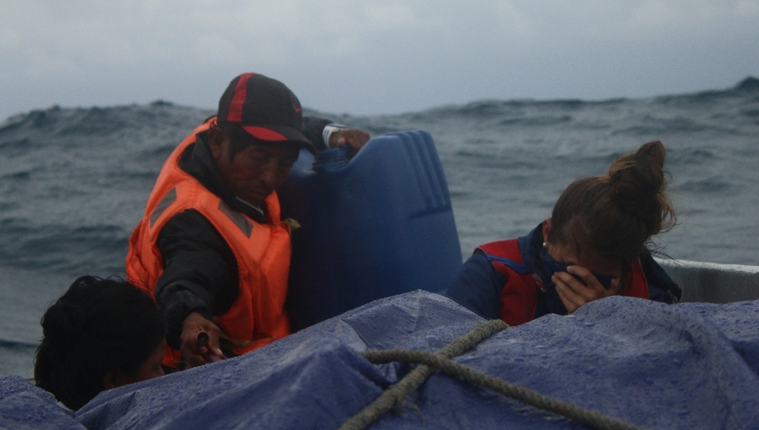 Auf der Überfahrt von Panama nach Kolumbien.