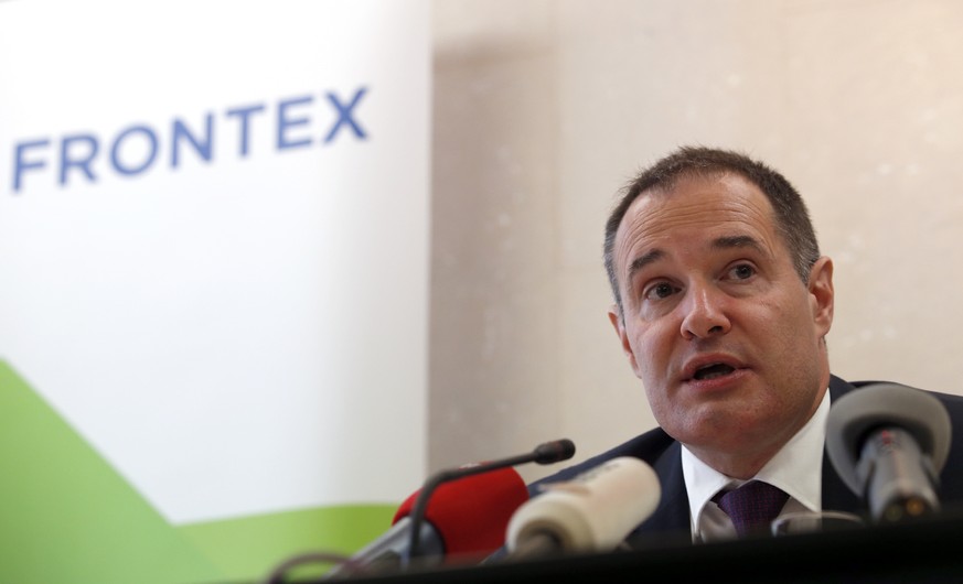 Fabrice Leggeri, the head of Europe&#039;s border control agency, Frontex, addresses the media on the current migratory situation and the new regulation on the European Border and Coast Guard Agency,  ...