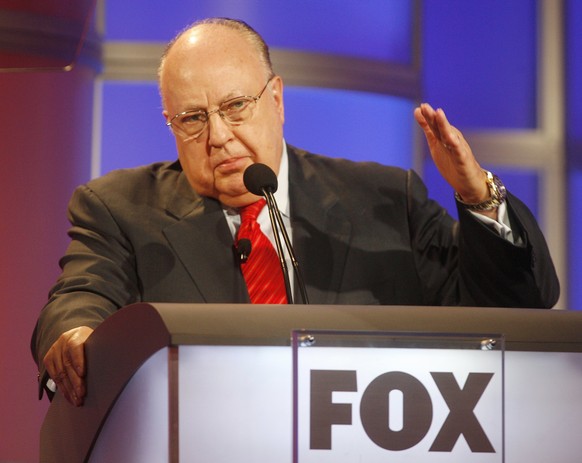 Roger Ailes, chairman and CEO of Fox News and Fox Television Stations, answers questions during a panel discussion at the Television Critics Association summer press tour in Pasadena, California July  ...