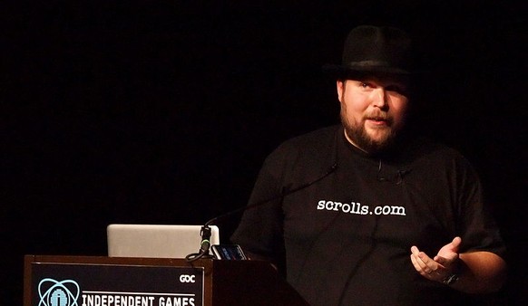 Notch während der Entwickler-Konferenz GDC 2011.