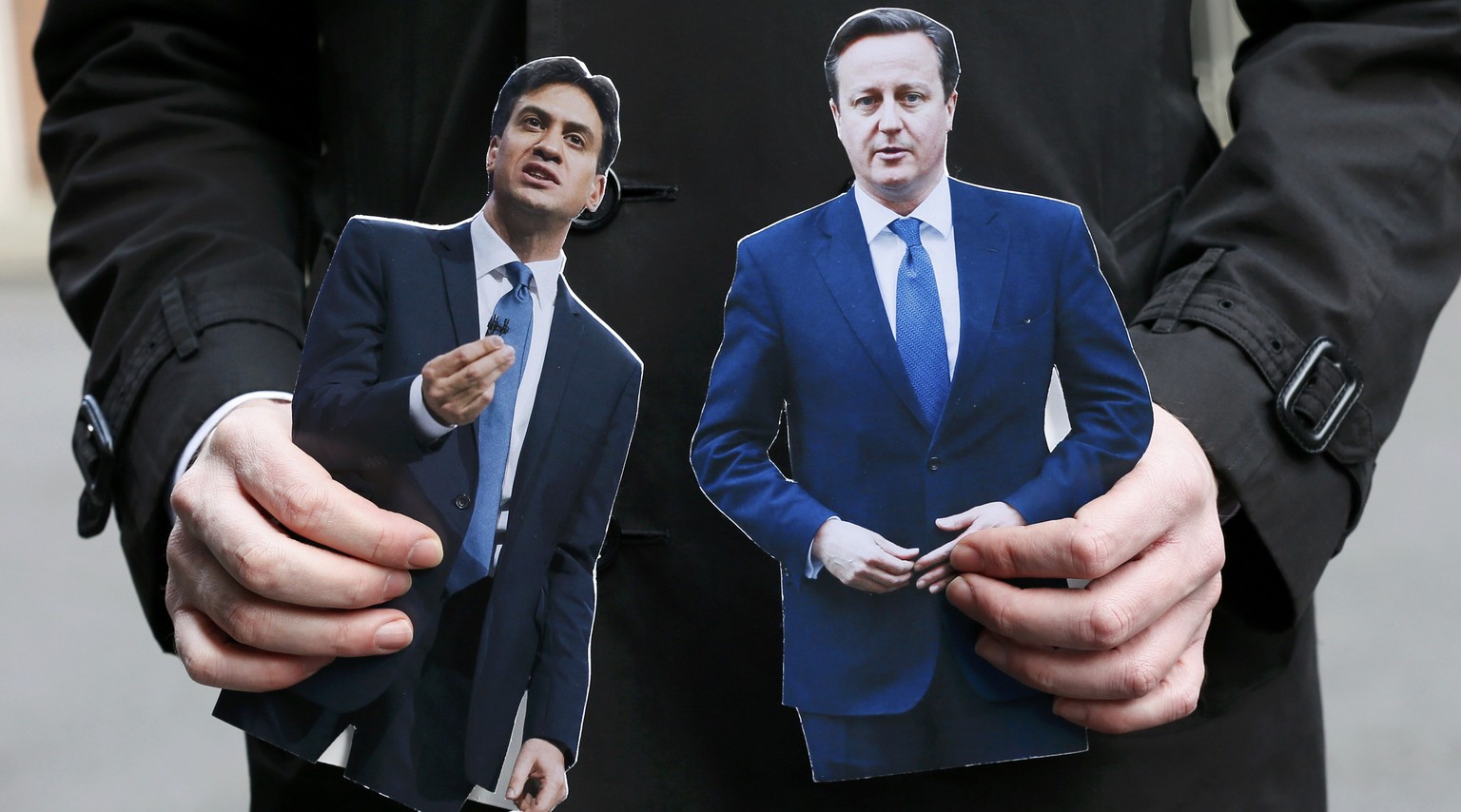 Wer wird Grossbritannien künftig regieren? Der bisherige Cameron oder Labor-Kandidat Miliband?