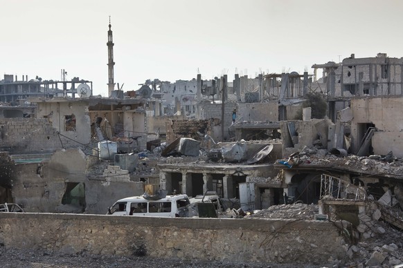 Arg mitgenommen: Kobane.