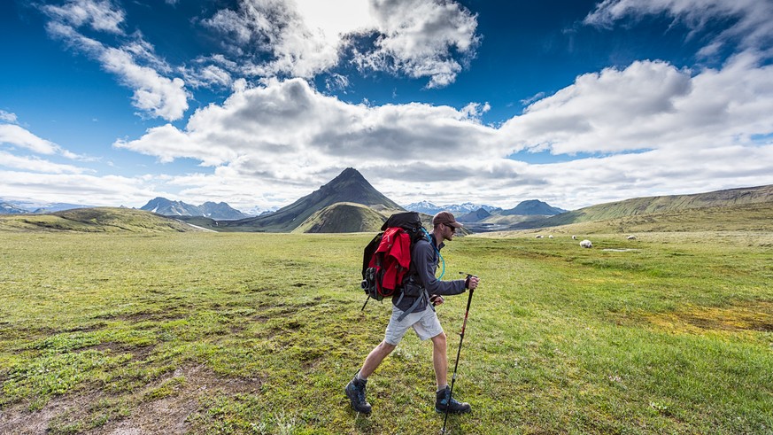 Philipp beim (gestellten) Powerwalking.