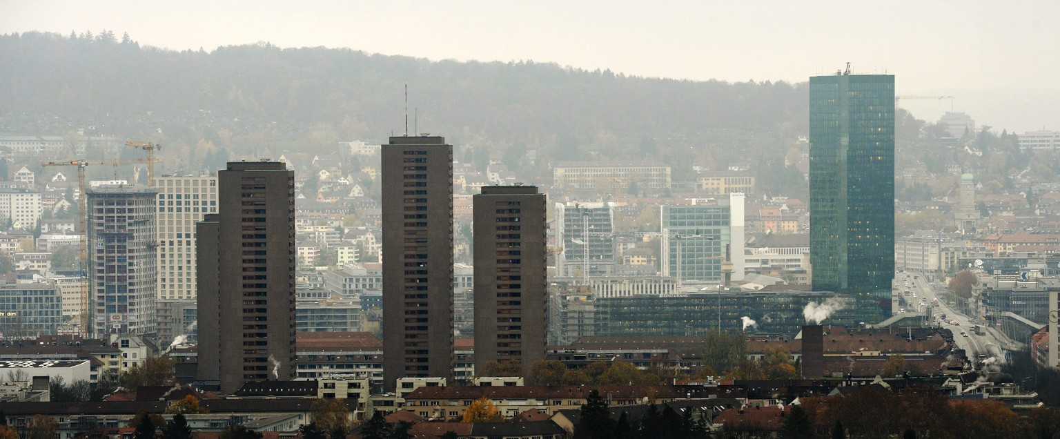 Skyline von Zürich West.