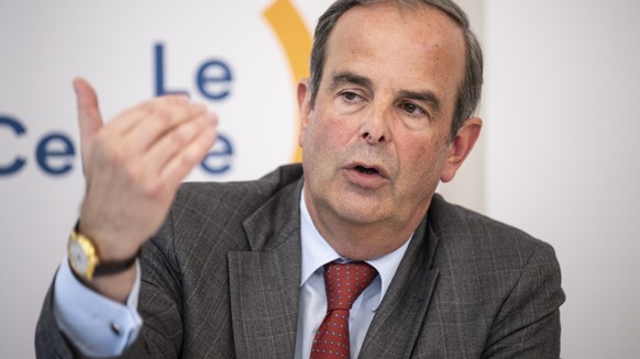 Nachrichten Linkding Parteipraesident Gerhard Pfister, Mitte-ZG, spricht am Dreikoenigsgespraech, am Montag, 6. Januar 2025, in Bern. (KEYSTONE/Peter Schneider)