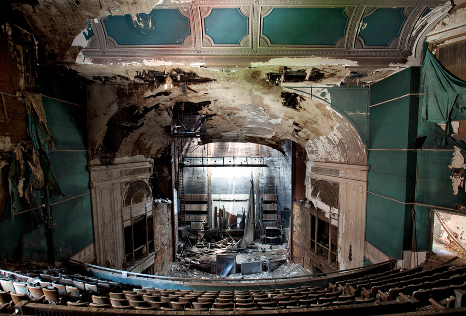 Das heruntergekommene Paramount oder Liberty-Theater in Youngstown, Ohio.&nbsp;