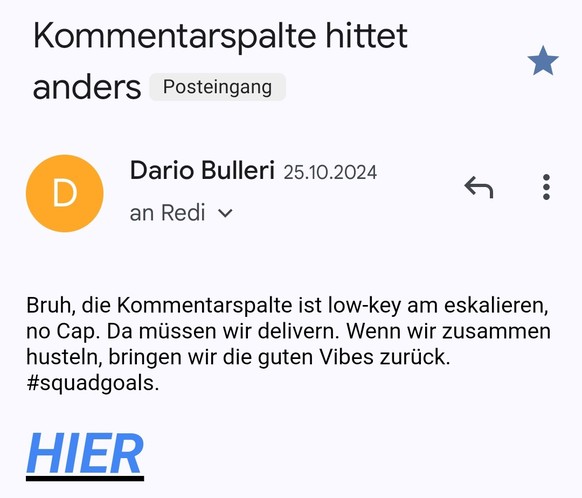 Nachrichten Linkding Dario Kommentare Freischalten