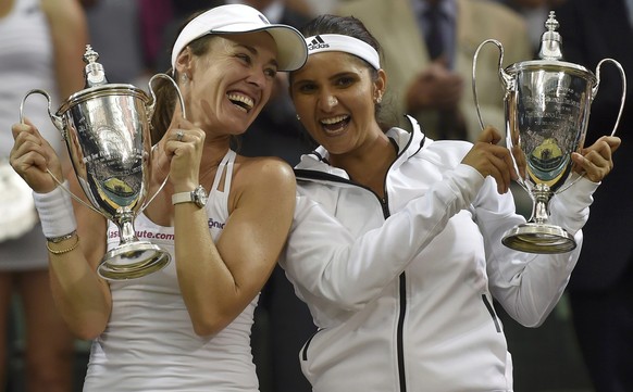 Wimbledon-Triumph 2015 im Doppel mit Sania Mirza.