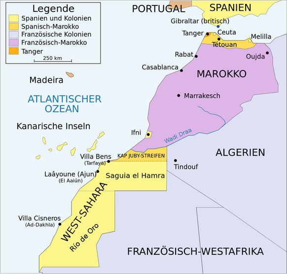 Der Streit zwischen Marokko und der Unabhängigkeitsbewegung Frente Polisario dreht sich um das Territorium West-Sahara.