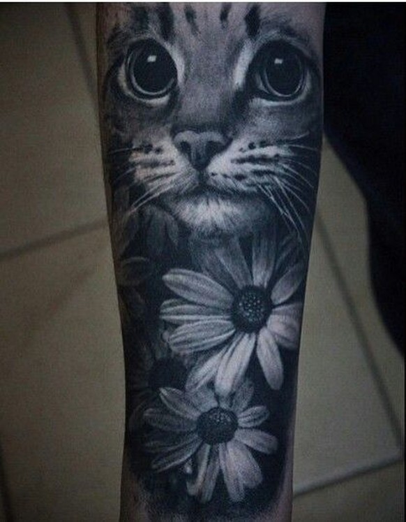 Katzen-Tattoo