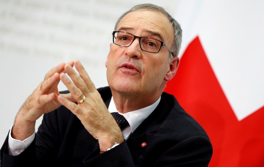 Swiss Defence Minister Guy Parmelin attends a news conference in Bern September 25, 2016. REUTERS/Ruben Sprich