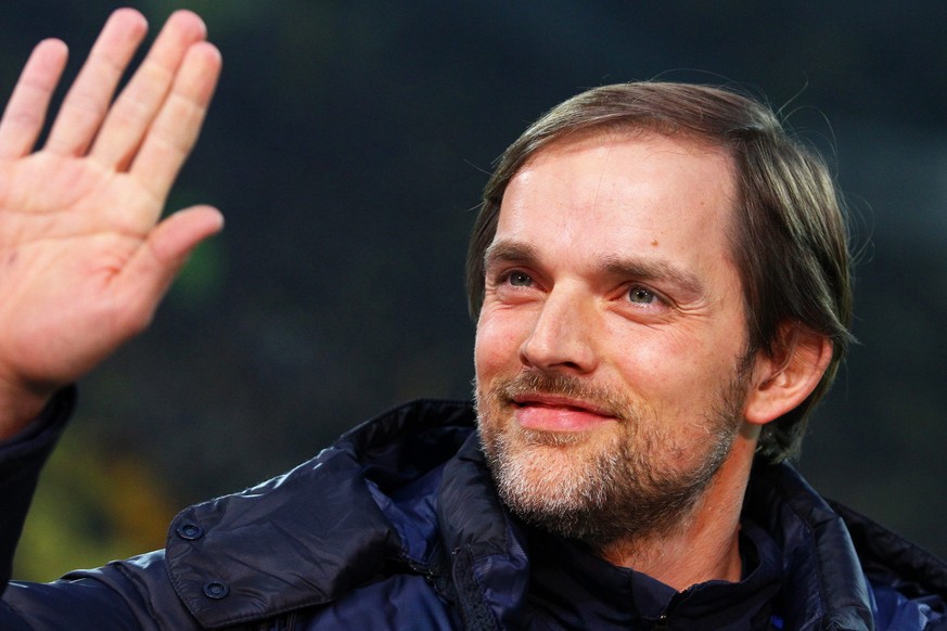 epa04711468 (FILE) A file picture dated 03 March 2012 of Mainz&#039; head coach Thomas Tuchel before the German Bundesliga soccer match between Borussia Dortmung and FSV Mainz 05 in Dortmund, Germany. ...