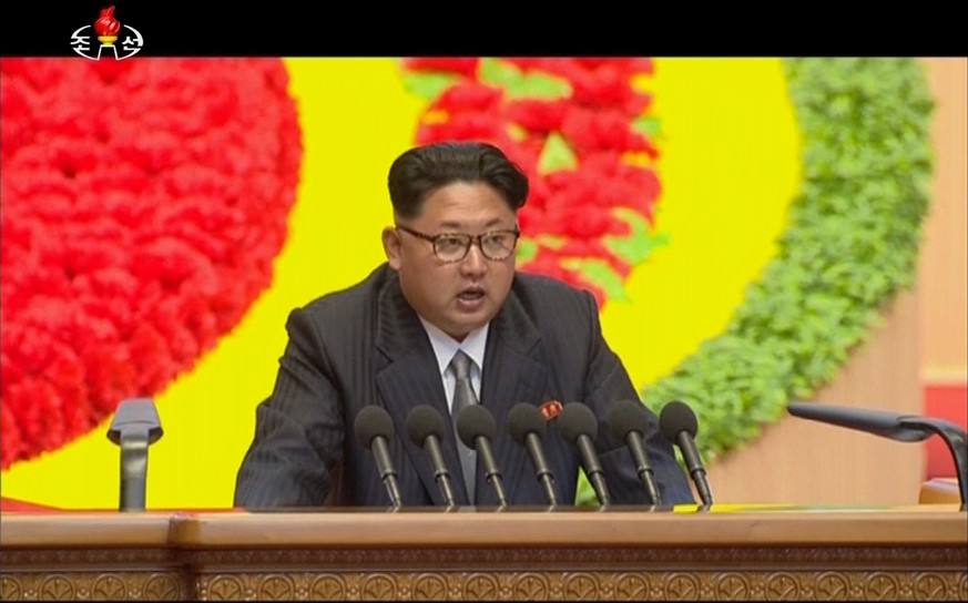 Kim Jong Un spricht am Sonntag in Pjöngjang zum Kongress.