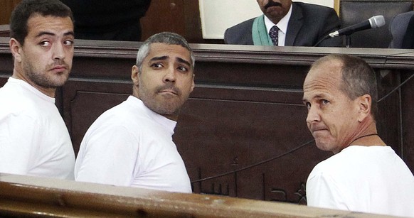 Baher Mohamed,&nbsp;Mohamed Fahmi,&nbsp;Peter Greste.