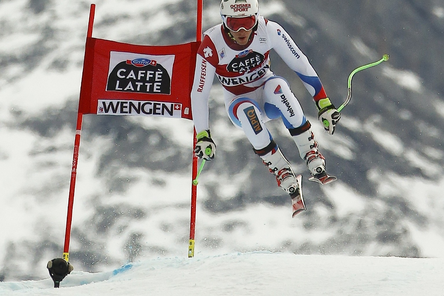 Carlo Janka gehört nach den Trainings zu den Top-Favoriten für die Lauberhorn-Abfahrt.