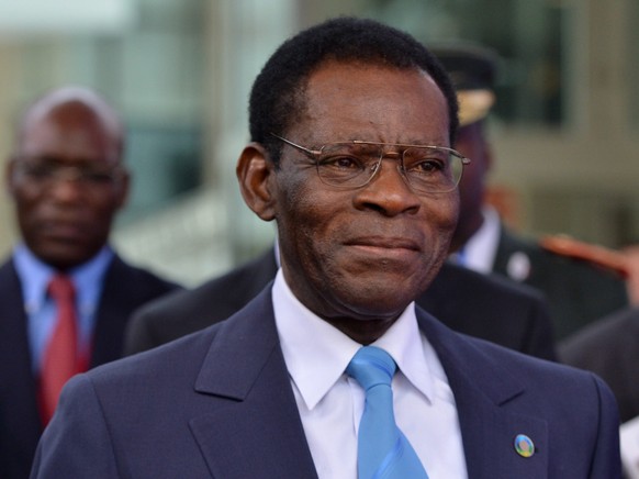 Teodoro Obiang 2014 am Gipfeltreffen von EU- und Afrika-Staatsmännern zum Thema Klimawandel.